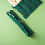 Bamboo Cutlery Set with Organic Cotton Pouch
