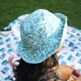 Blue Marine Sea Printed Bucket Hat
