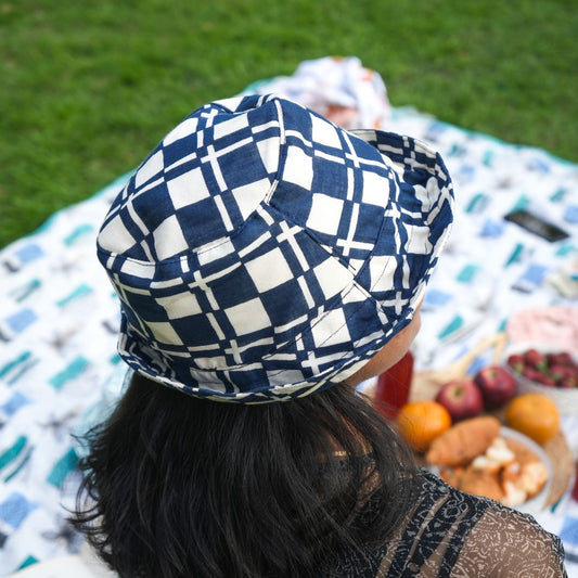 Check Mate Cotton Bucket Hats | Printed