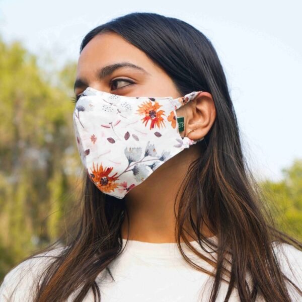 Floral Bamboo Printed Face Masks - Image 2